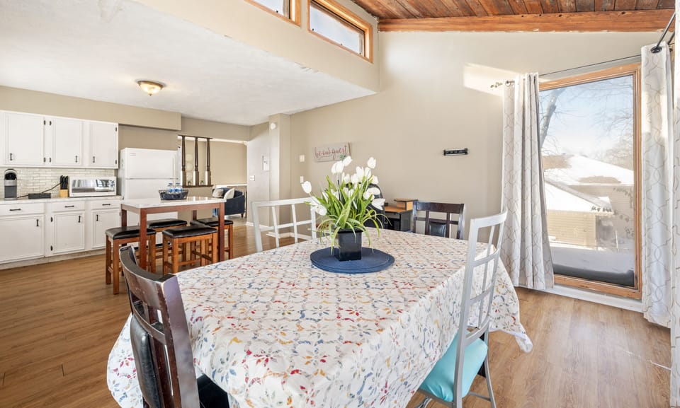 Large kitchen/ dining rom area