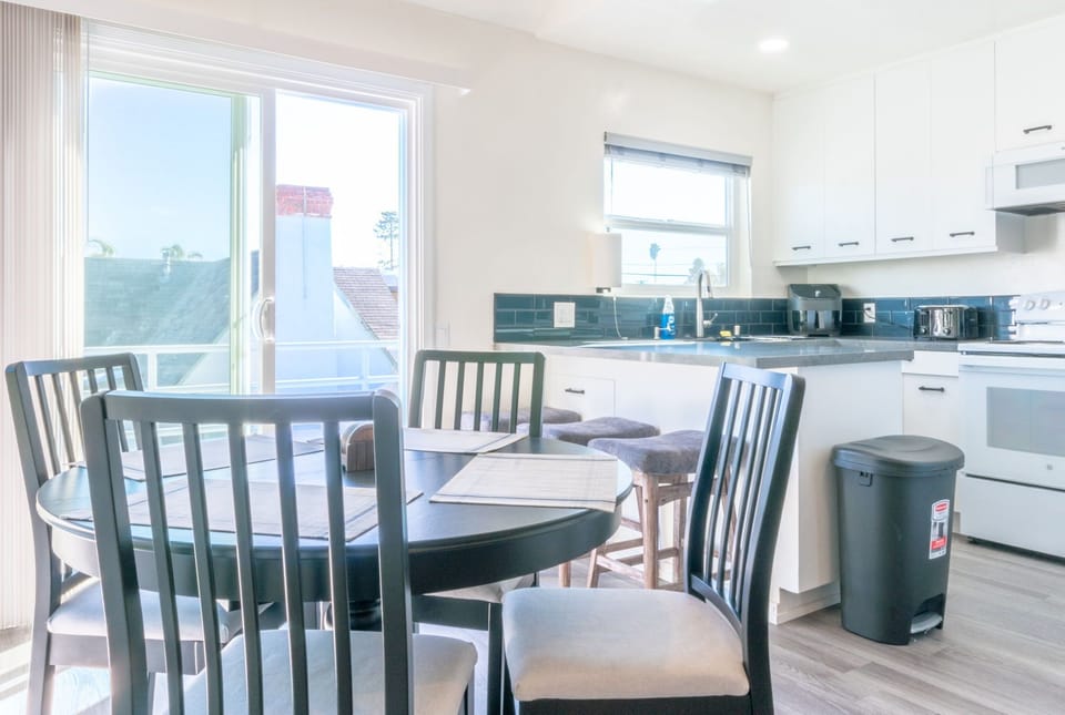 Dining area and kitchen