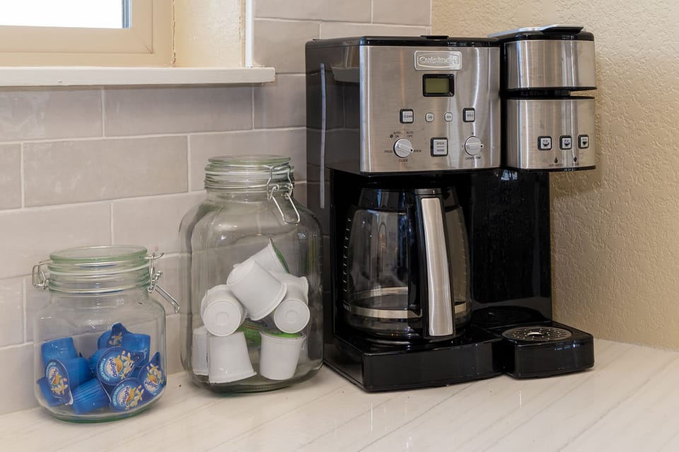 Start your day with a hot cup of coffee and then hit the slopes