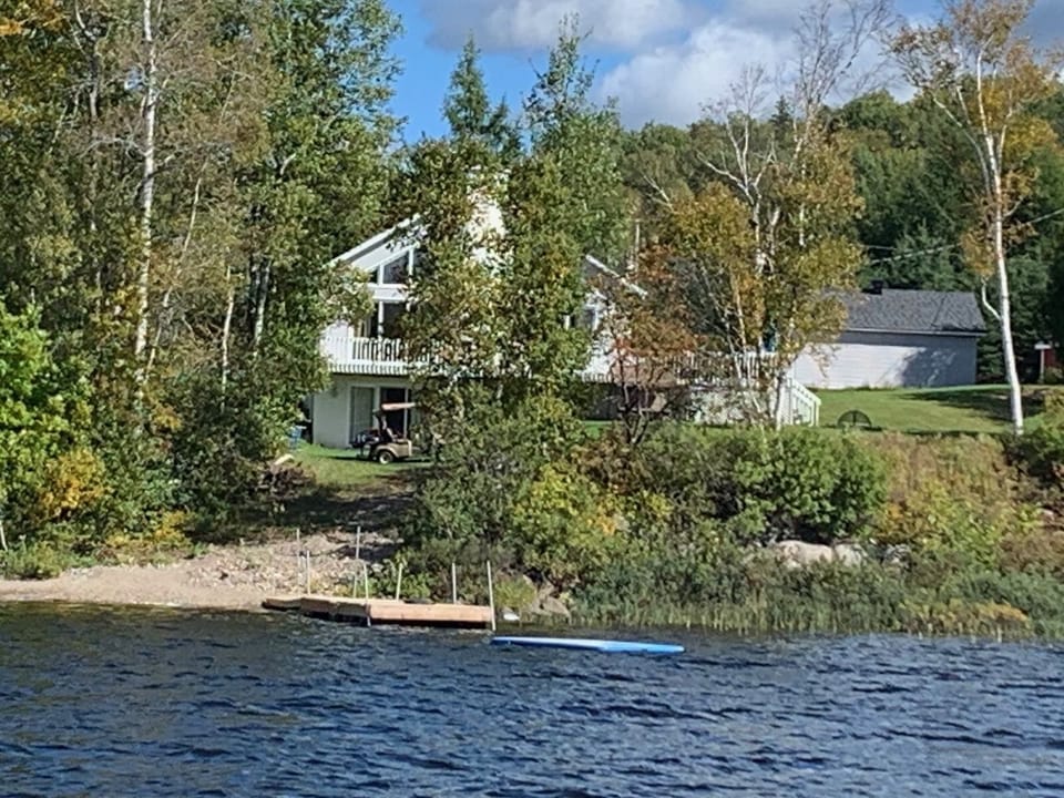 View of the cottage from the water.