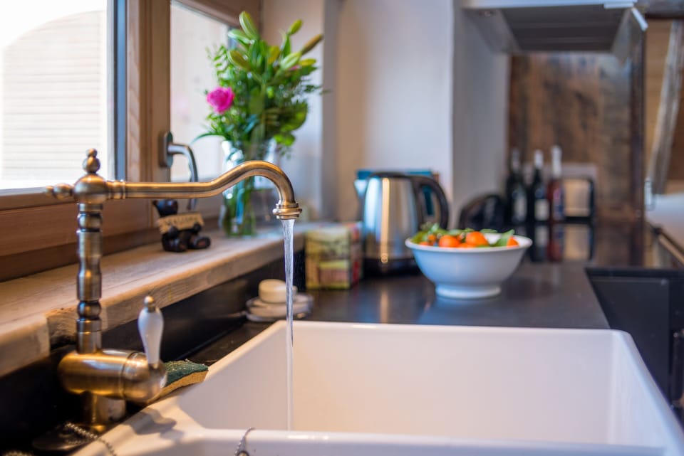 There are lovely design features throughout the apartment.