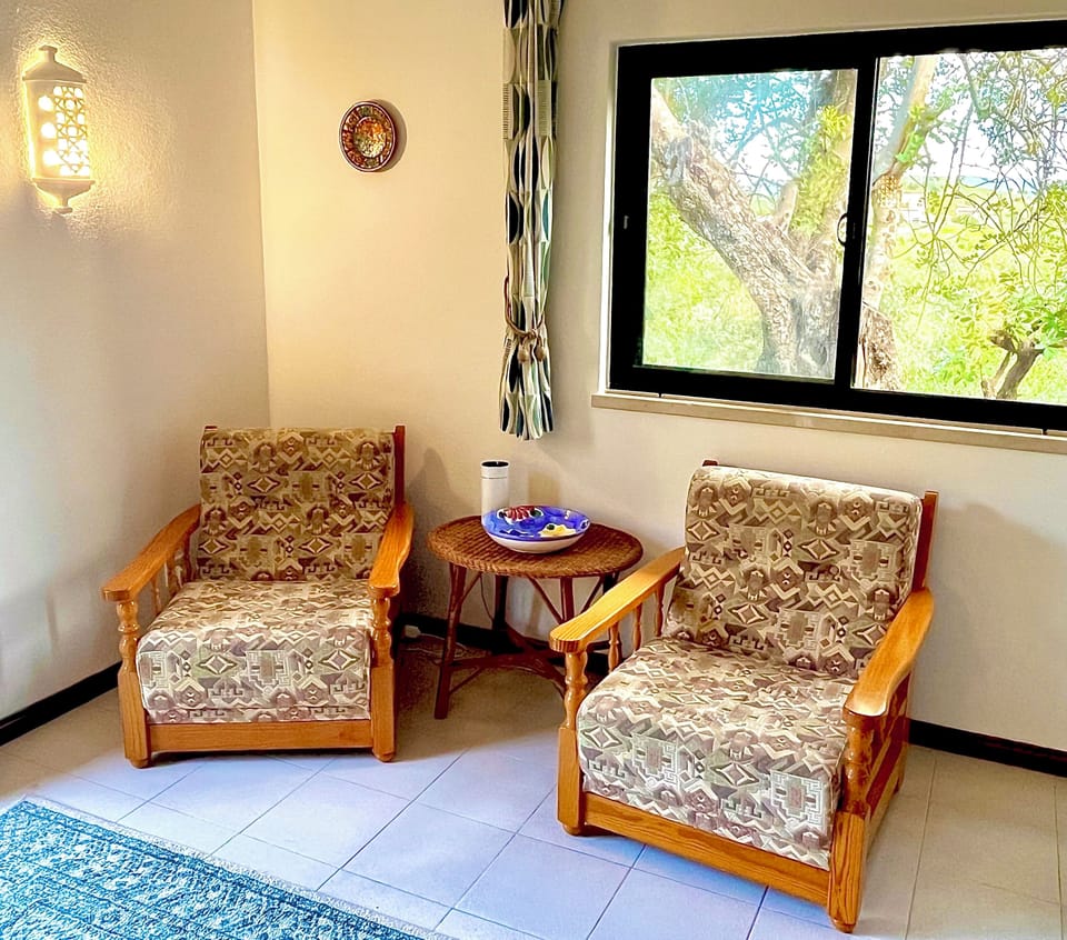 Seating area in cottage annexe