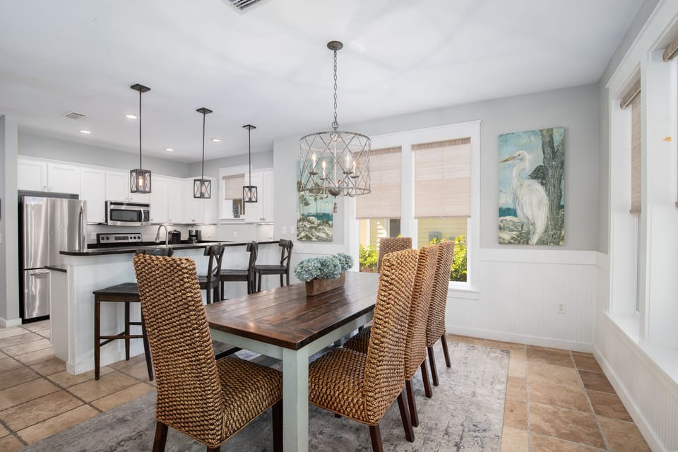 Dining Table w/ 5 Chairs and Bench