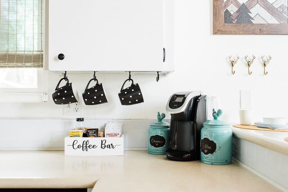 Enjoy a hot cup of coffee