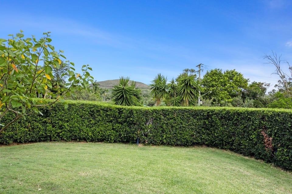 Fully enclosed back yard.