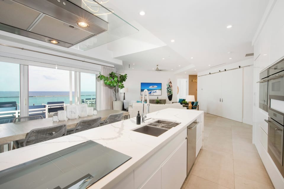 Kitchen with top-of-the-line appliances.