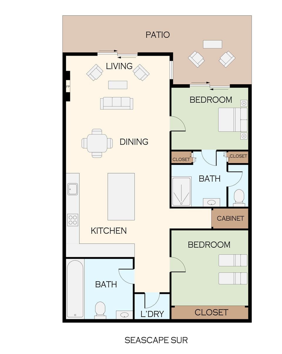 Floor Plan of Seascape Oro