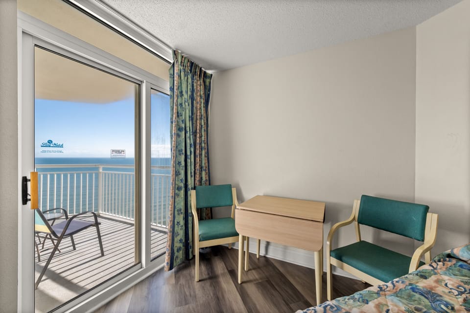 Have your morning coffee while listening to the waves gently rolling in.