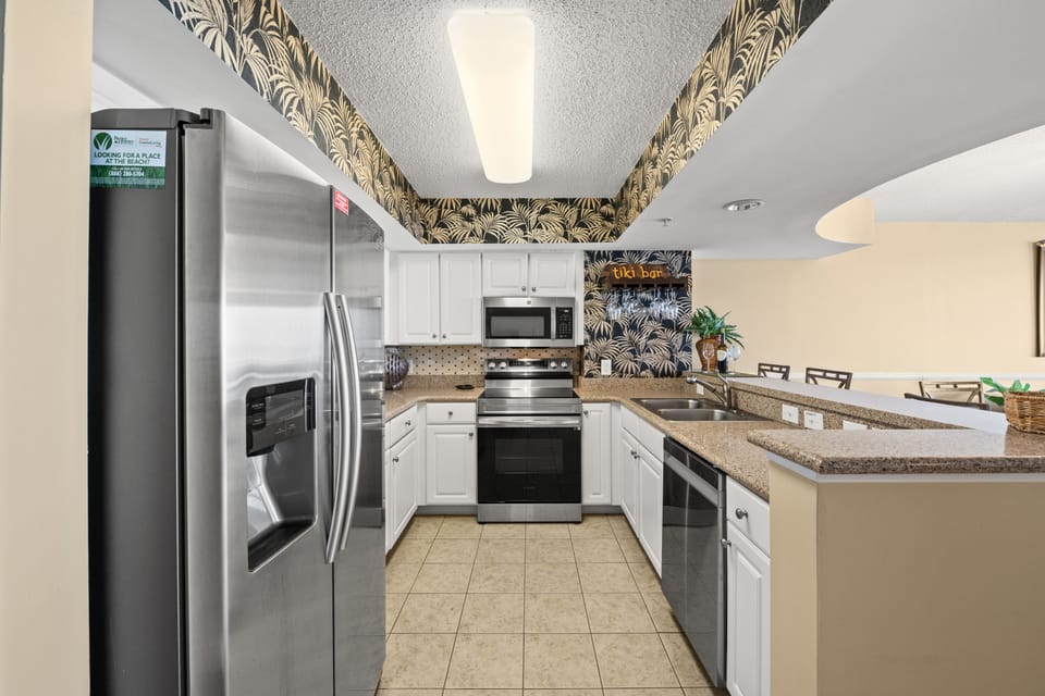 The family chef will love this updated kitchen complete with a huge workspace.