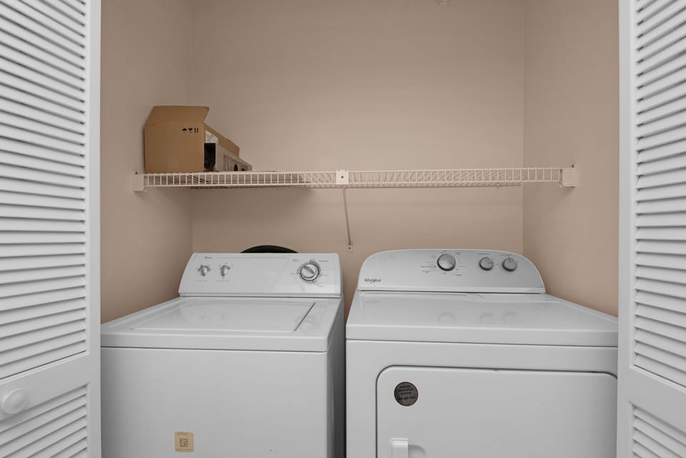 Washer and dryer
