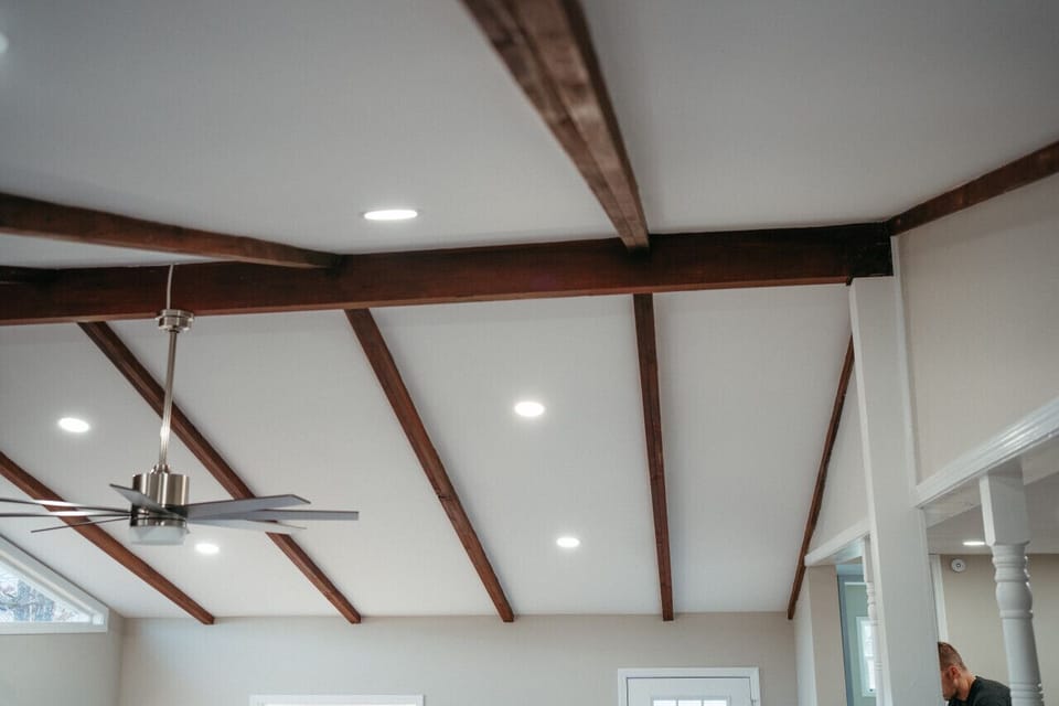 Vaulted Ceiling in Living room
