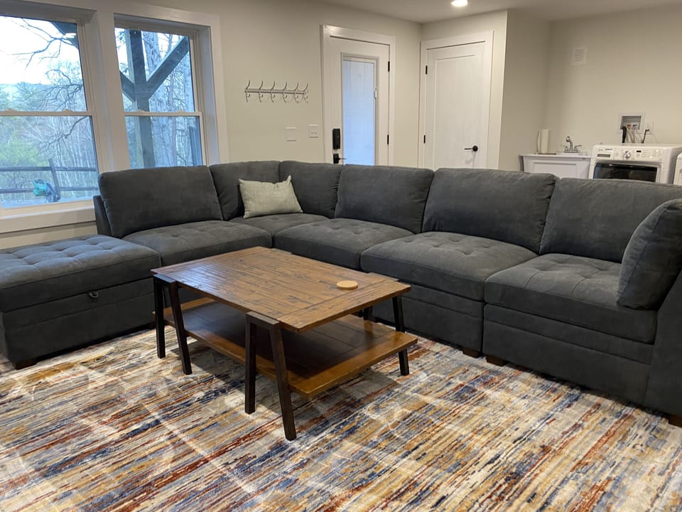 Walk out basement with laundry area