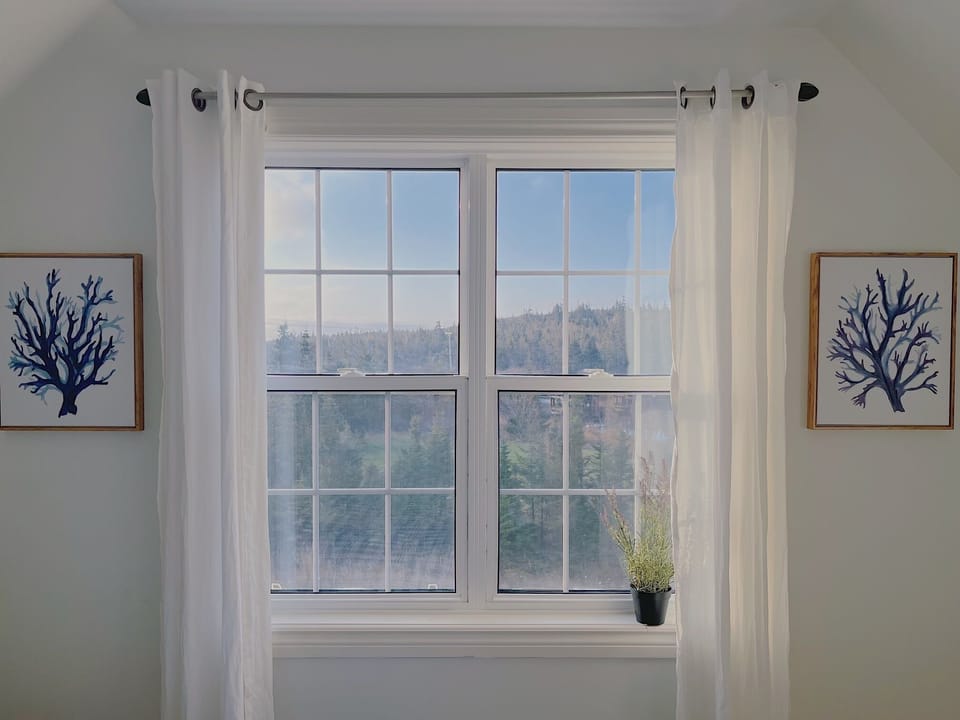 Ocean views from the Nautical Bedroom
