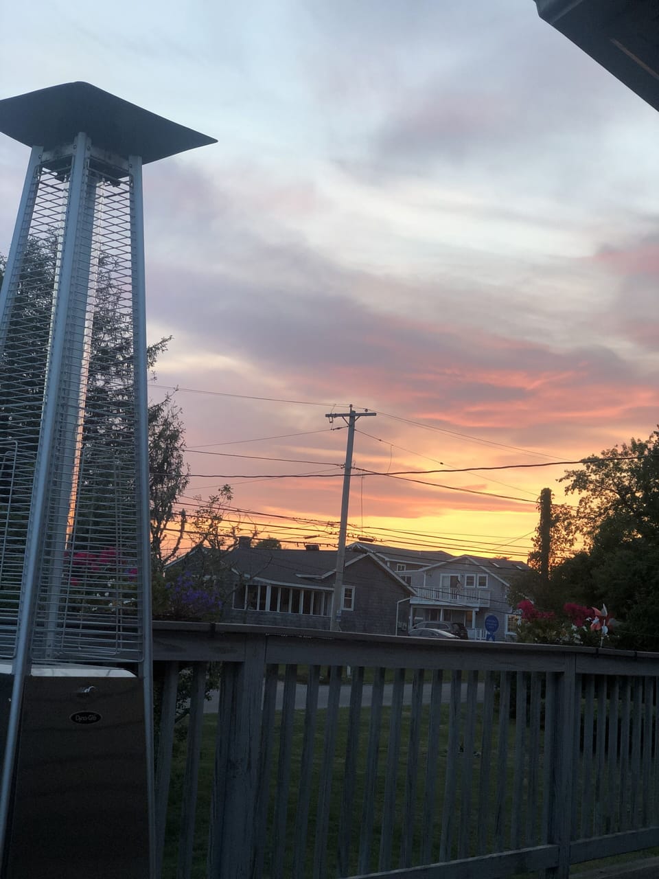 Sunset from the deck