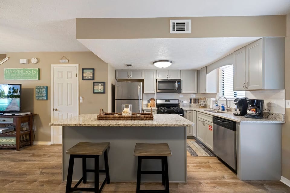 Fully Stocked Kitchen making meal prep a breeze.