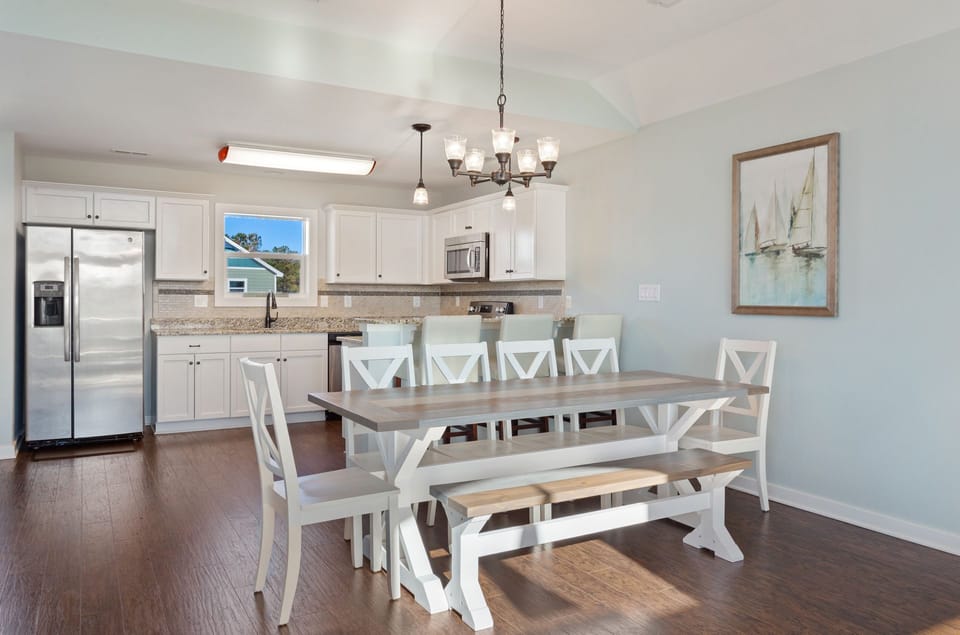 Dining and kitchen