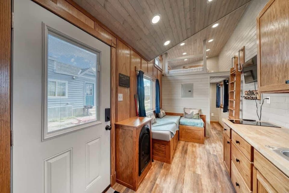 View from the rear of the tiny house
