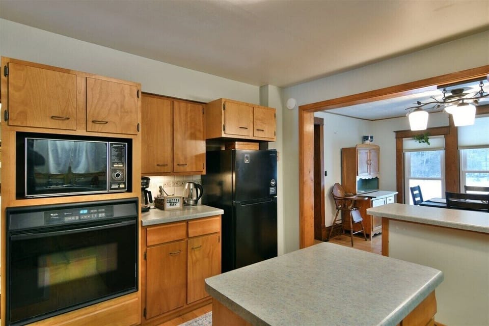 The kitchen has full size appliances for your family or group's needs.