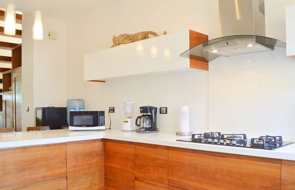 A fully-equipped KITCHEN with all the appliances and cookware you’d need
