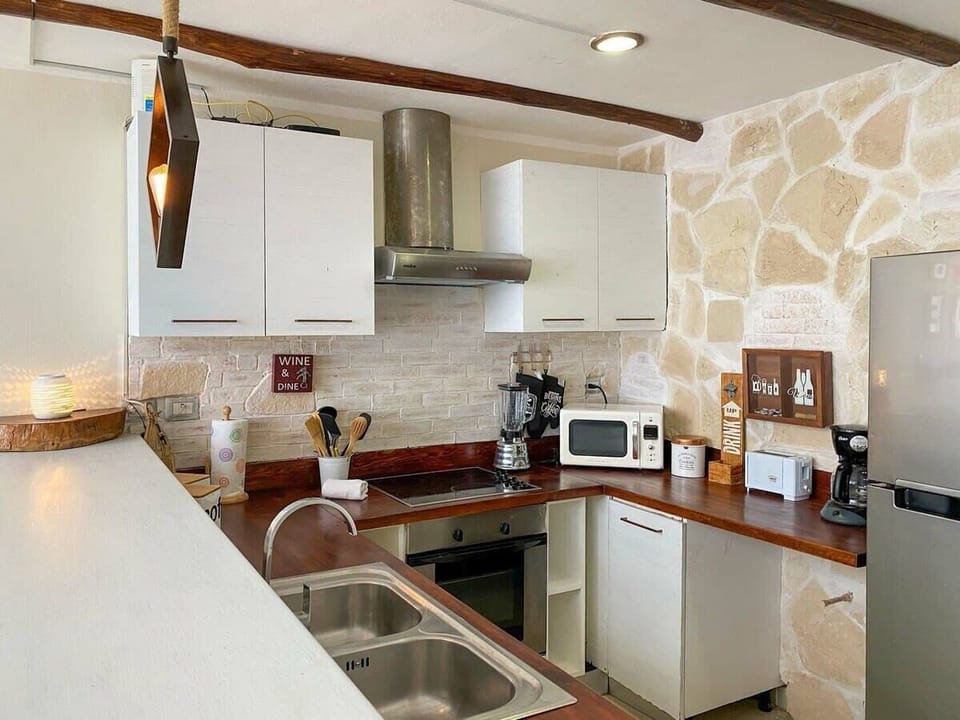 The kitchen has everything you need for creating homemade dishes with ease
