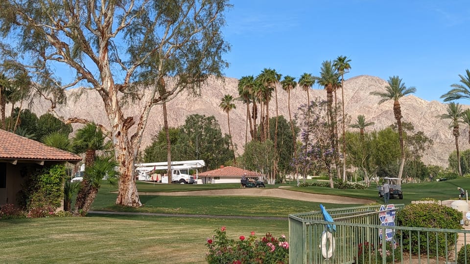 On the beautiful grounds of LQCC, home of the PGA's American Express