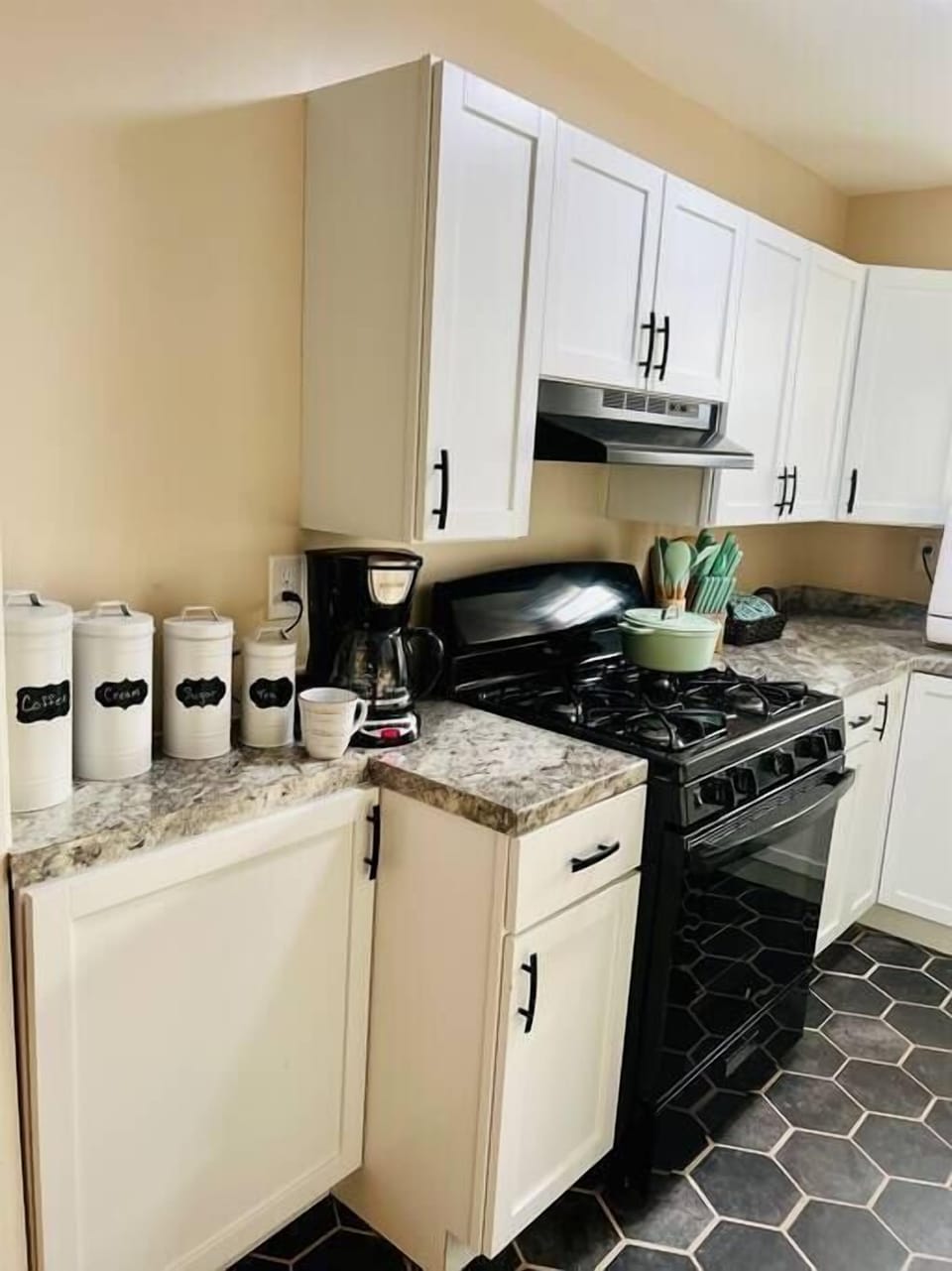 Stocked coffee bar!