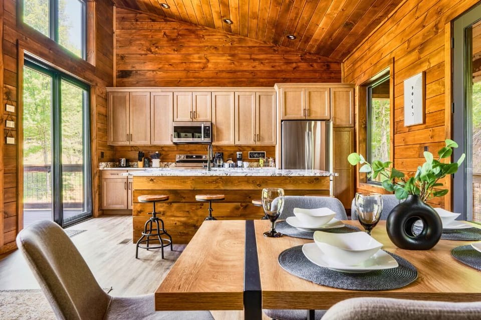 This dining area is perfect for enjoying meals with family