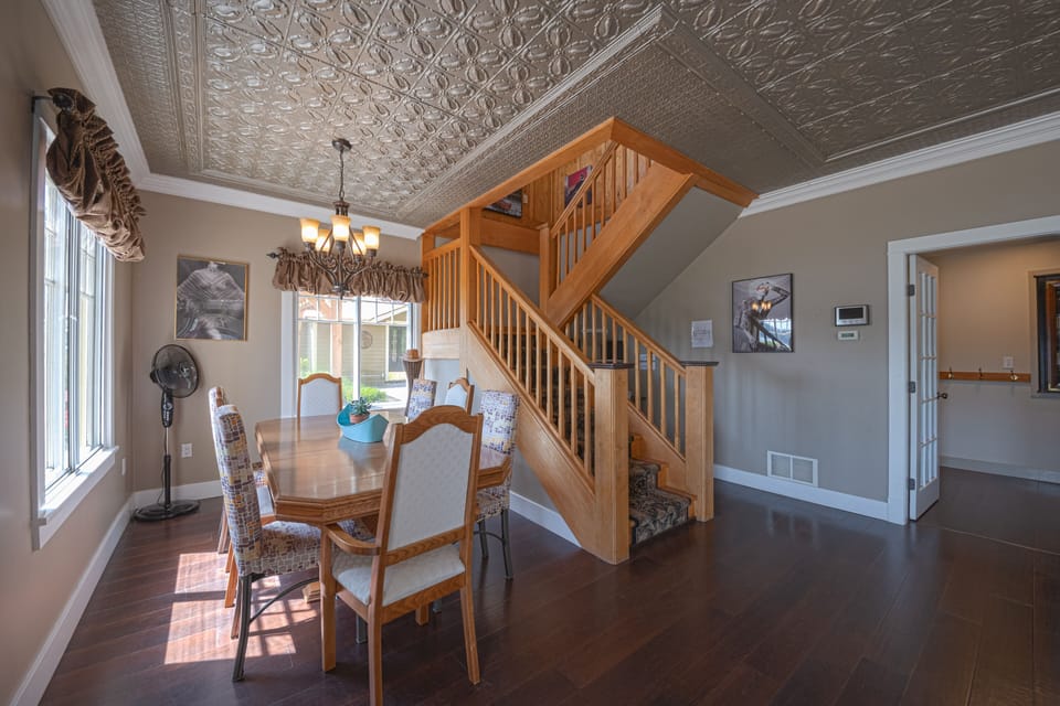 Main floor dining room.