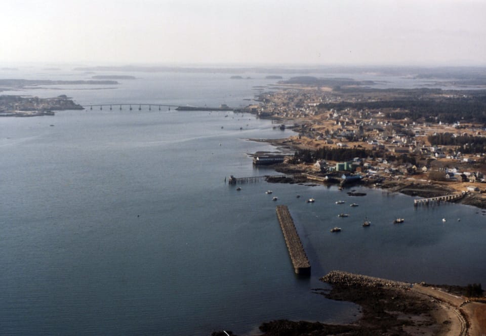 The Captain Scott Home is just out of the picture on the right viewing the cove