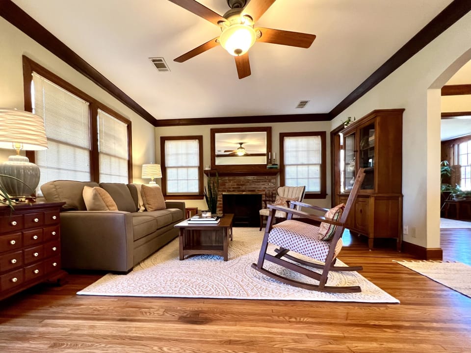 Relax on the new sofa, play some chess or checkers, watch TV, or visit