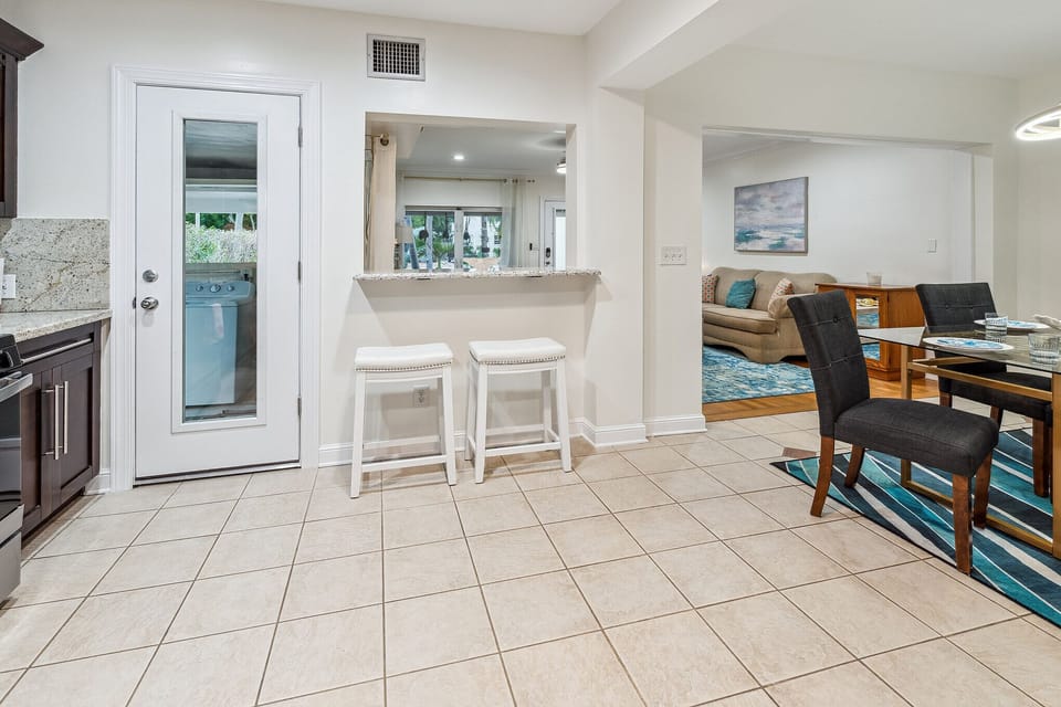 Enjoy your Nespresso, cold brew or drip coffee from the breakfast nook