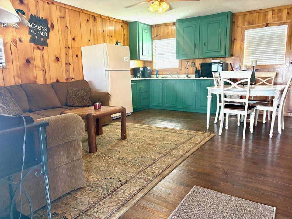 open concept cabin