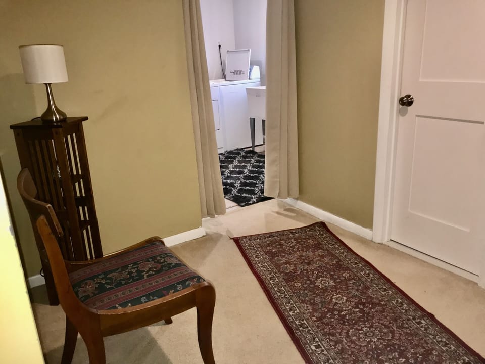 Hallway from kitchenette area out to laundry room.