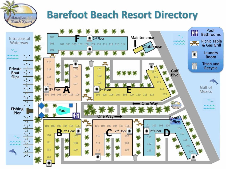 Barefoot Beach Resort Map - Directory