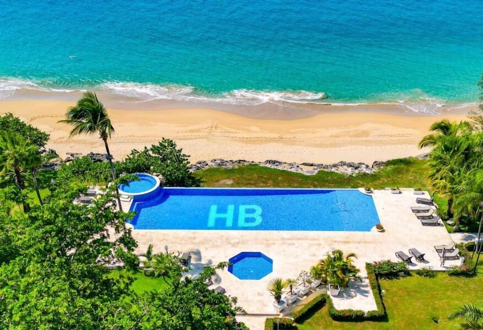Beach within gated community