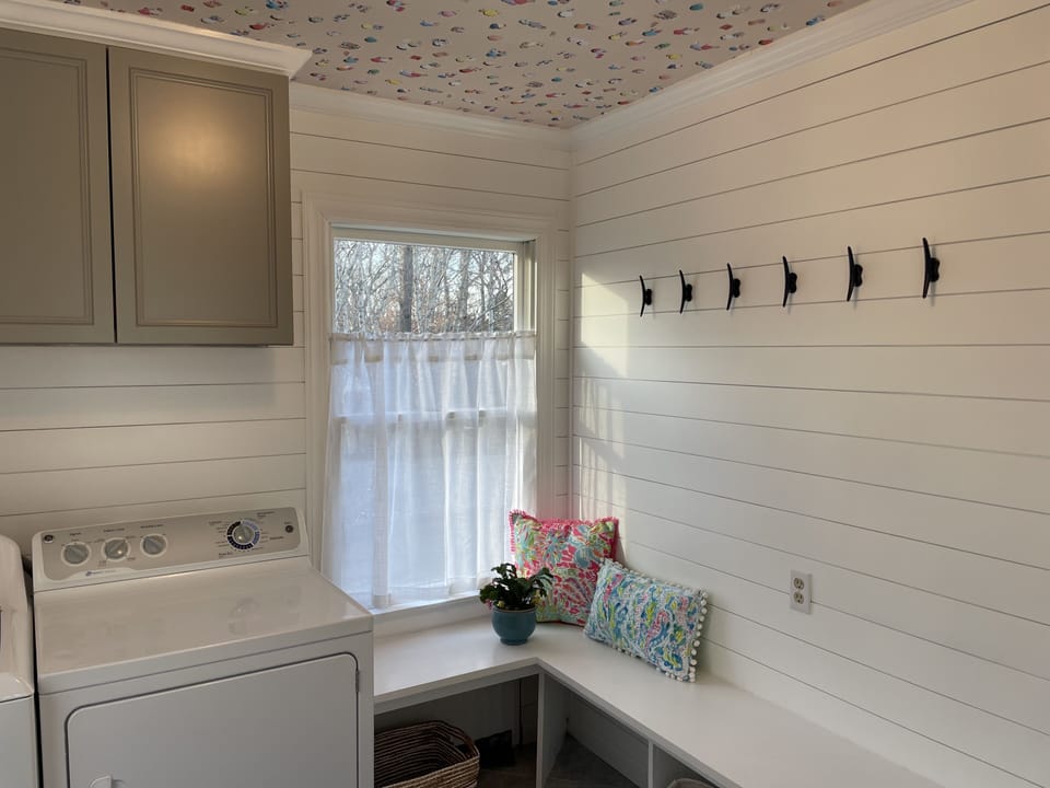 Main floor mudroom and laundry room
