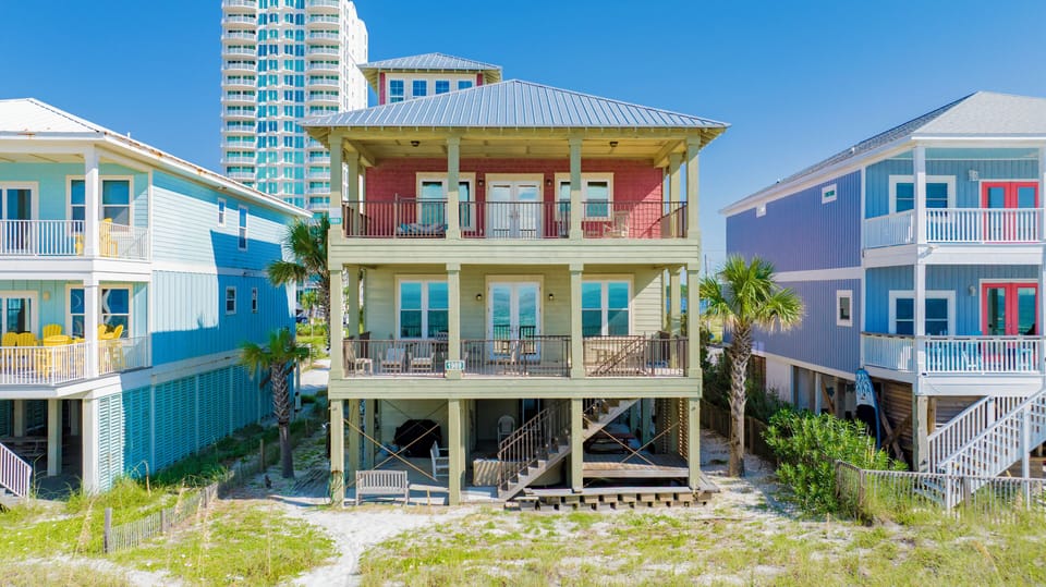 A 6 bedroom, 4 bath home with a private heated pool
