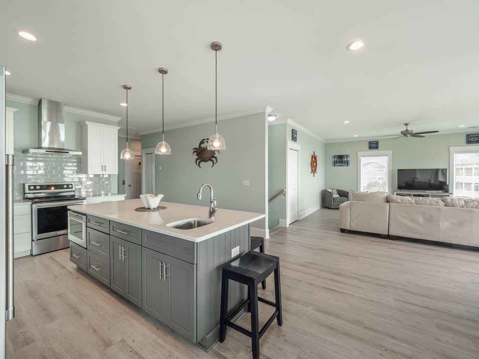 Kitchen and Living Room