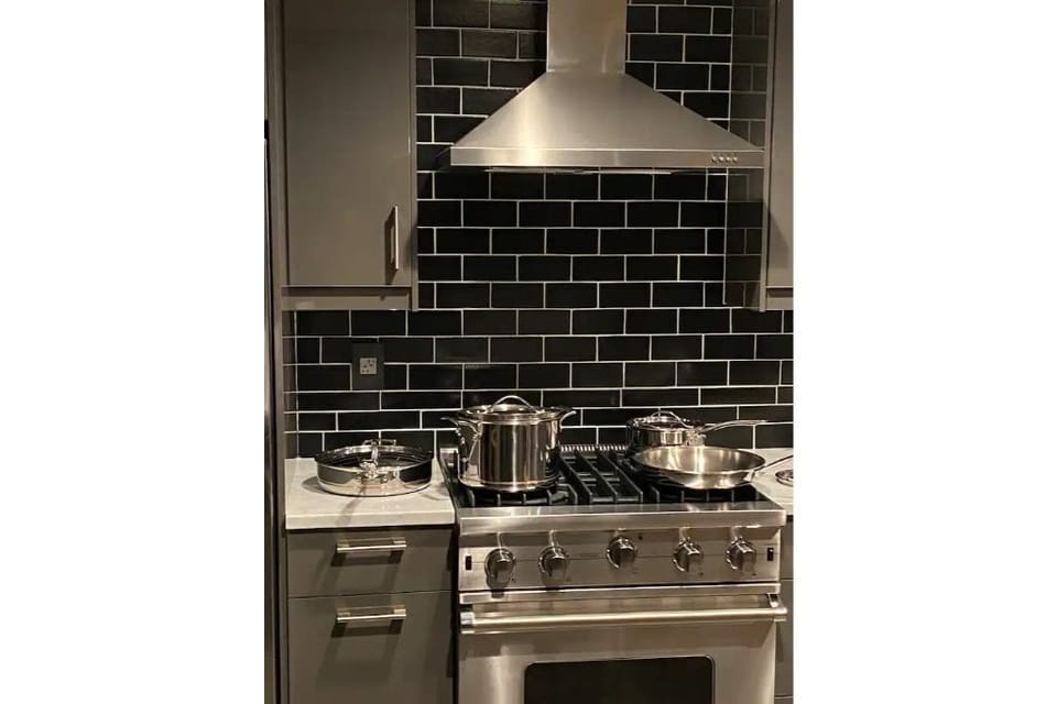 Cook on the Viking range or order in, restaurant tips provided