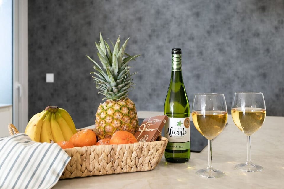 Local products like wines, chocolates and fresh fruit can be found at nearby grocery store, less than a 10 minute walk