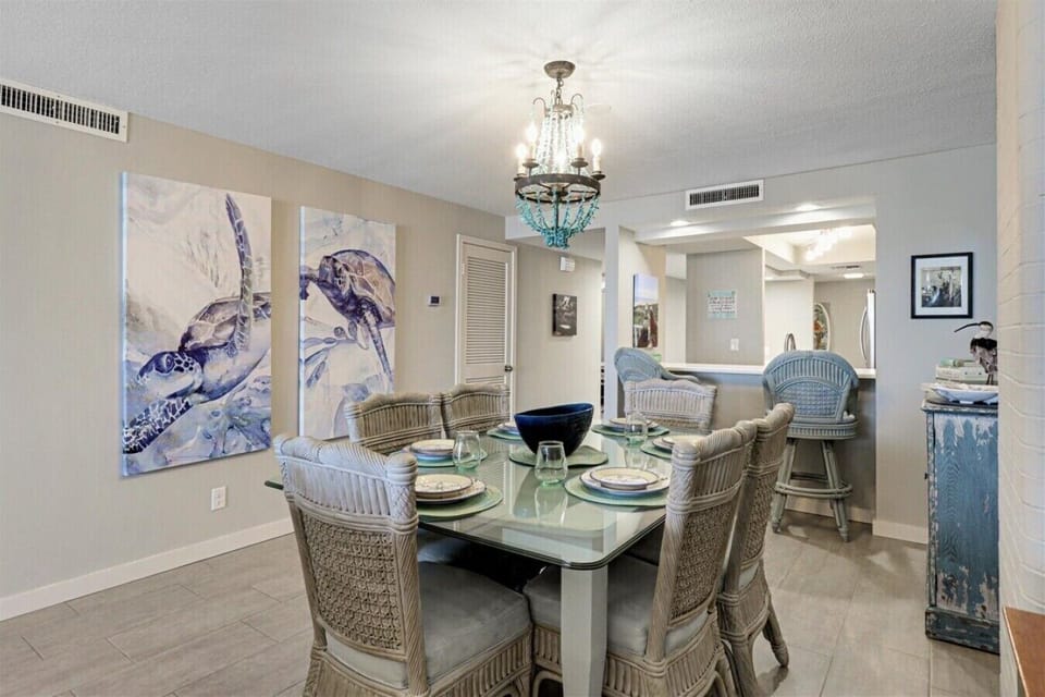 Open Dining Area Adjacent to the Fully Equipped Kitchen