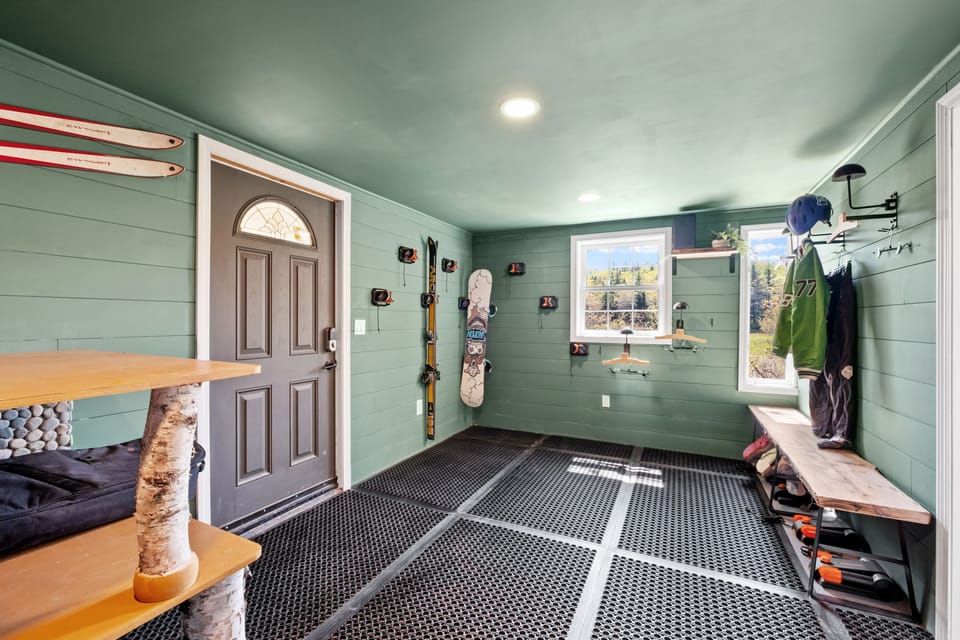 The ski mud room! Prepare for the slopes in style!