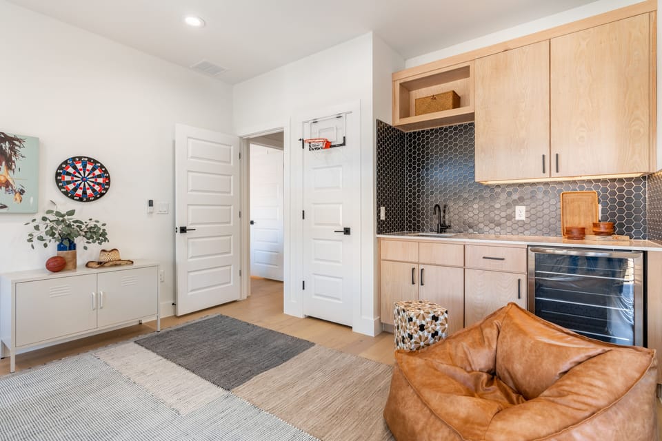 Bedroom 4 features a wet bar.