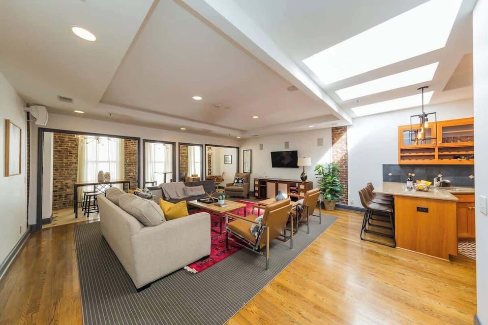 Unit 1: Open Living Room & Kitchen