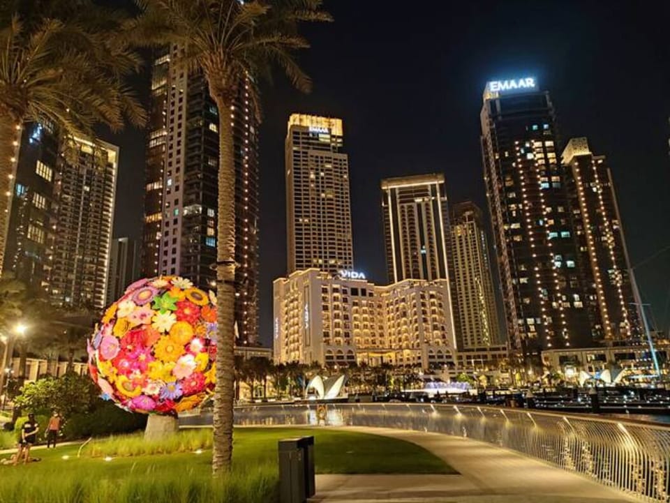 Marina at night