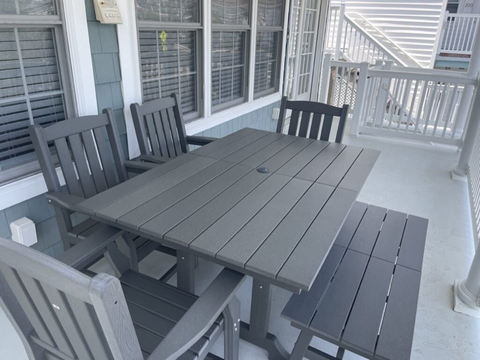 Front Porch with Dining Table