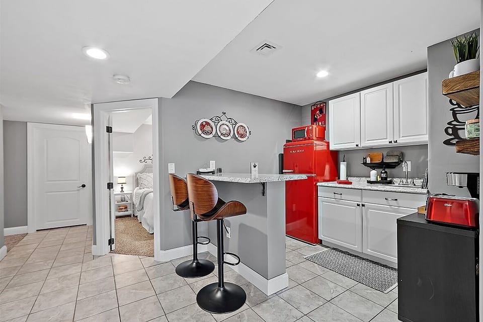 Kitchenette with work space