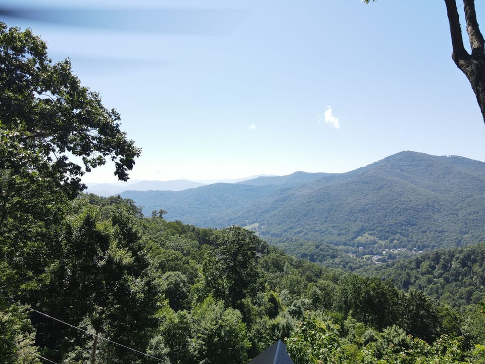 Drone view from top deck