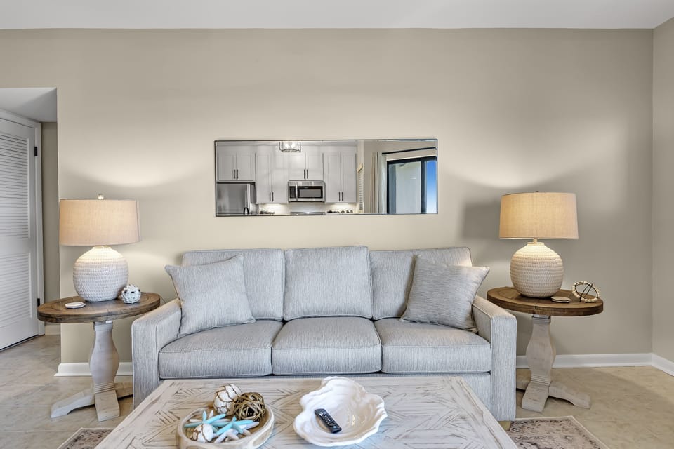 Relax in an Updated Living Room with a Queen Sleeper Sofa