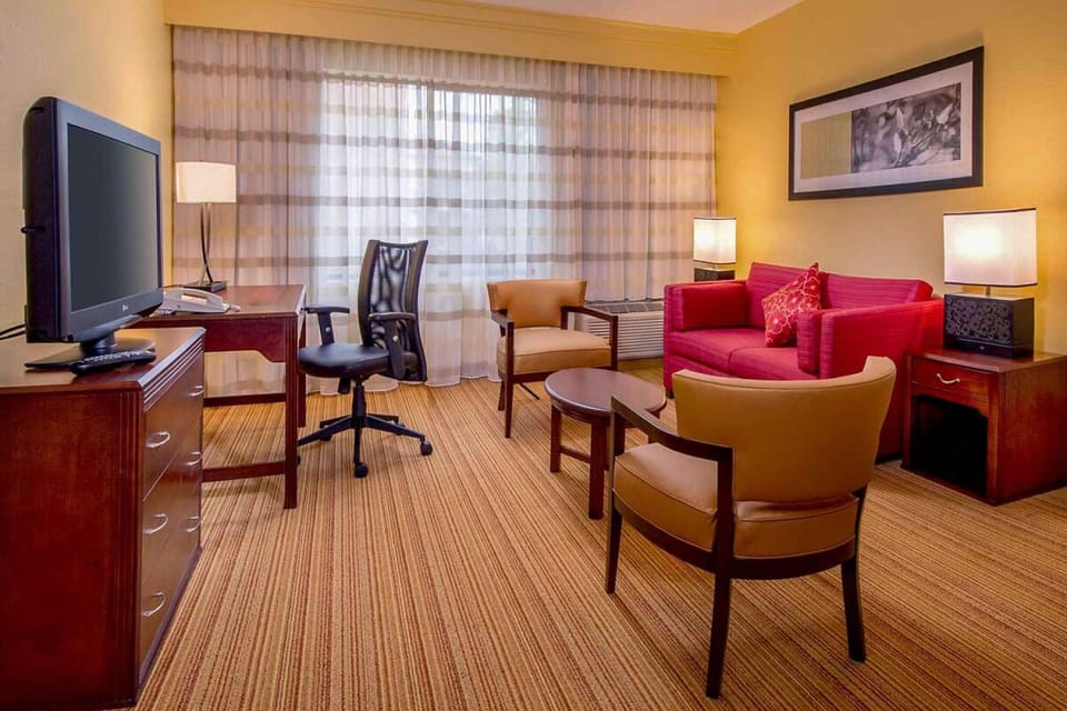Relax in the inviting sitting area after a day out.